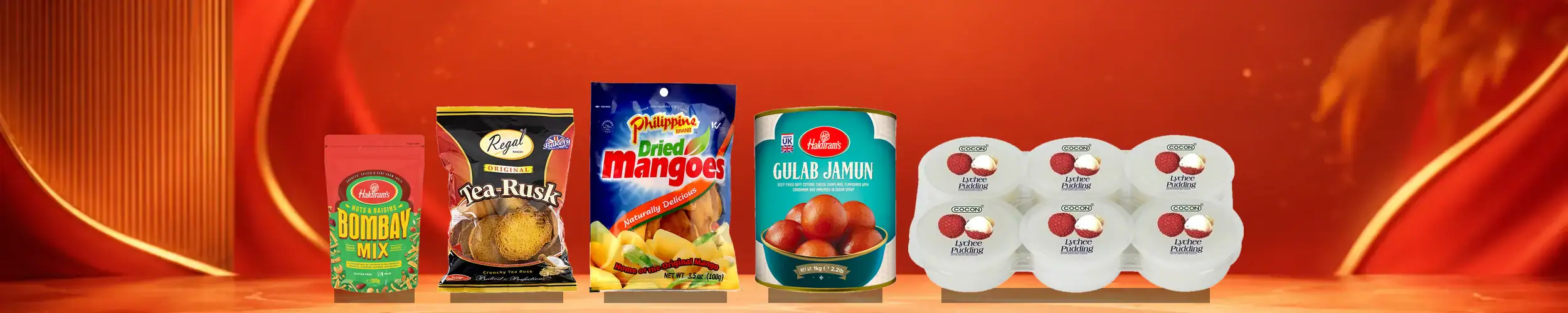 Asiatische Lebensmittel Online-Shop mit verschiedenen Produkten und Gewürzen.