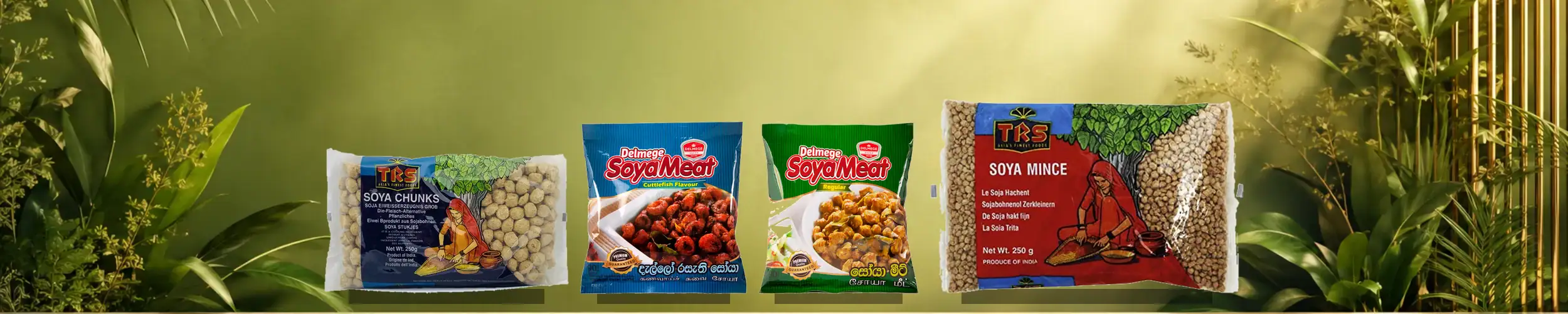 Asiatische Lebensmittel Online-Shop mit Reis, Sojasauce und Snacks.
