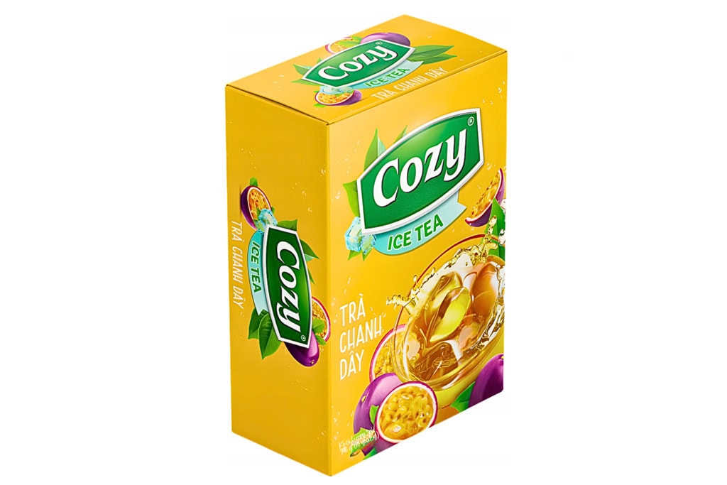 Asiatischer Lebensmittel Online-Shop mit Cozy Eistee-Getränk.
