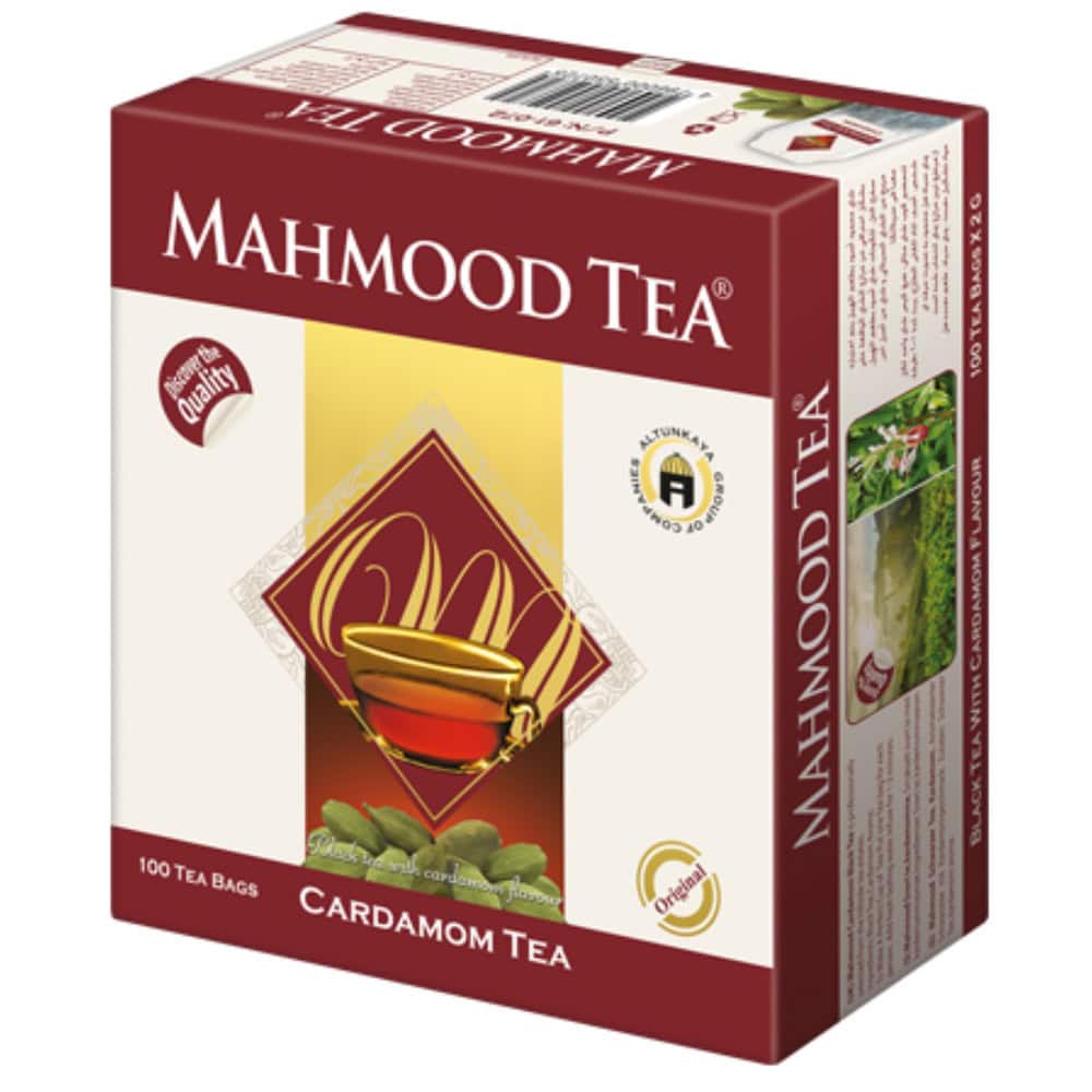 Asiatischer Lebensmittel Online-Shop, Mahmoood Tee, Cardamom Tea, 100 Teebeutel.