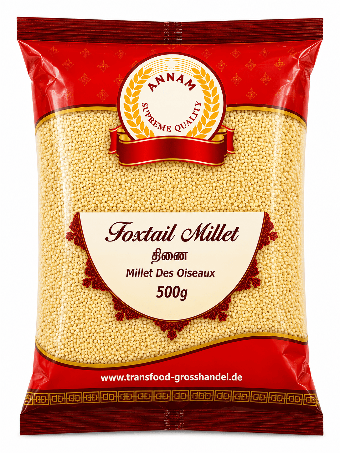 Asiatischer Lebensmittel Online-Shop, Foxtail Millet 500g.