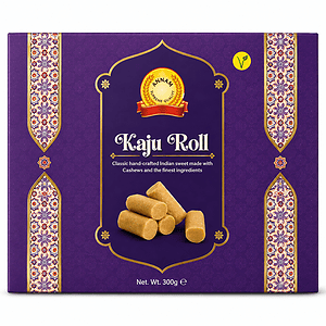 Asiatischer Kaju Roll, indischer Süßigkeit, Cashew, 300g, asiatischer Lebensmittel.