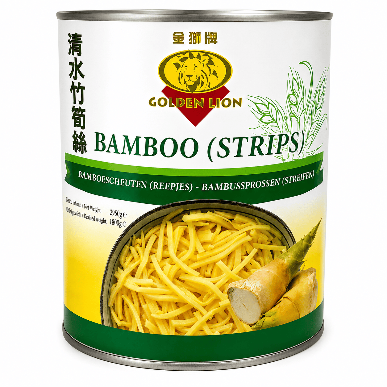 Bambusstreifen in Dose für asiatische Gerichte, 295g, Golden Lion.