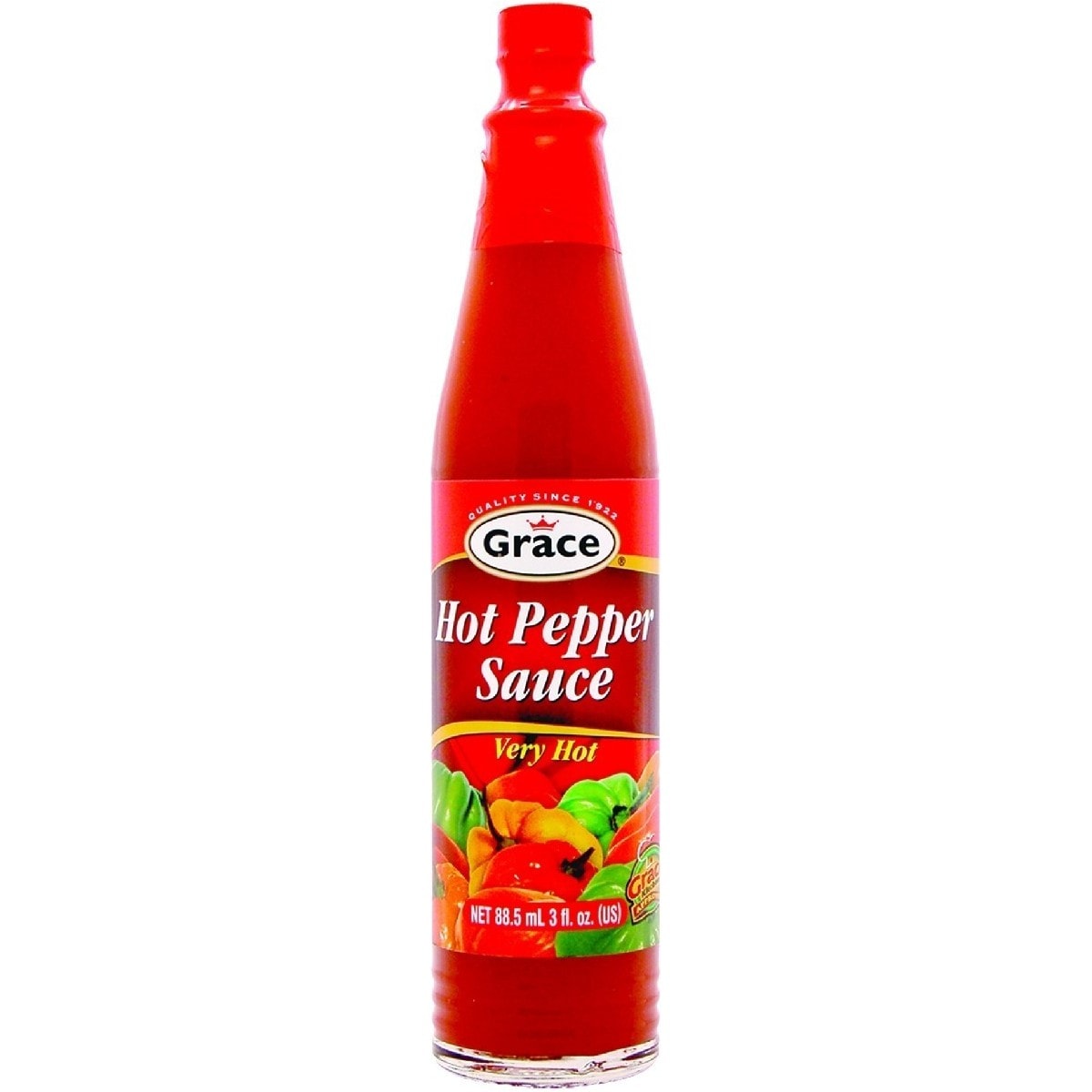 Asiatische Hot Pepper Sauce im Flaschenformat für scharfe Gerichte.
