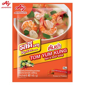Asiatischer Lebensmittel Online-Shop mit Tom Yum Kung Suppe.