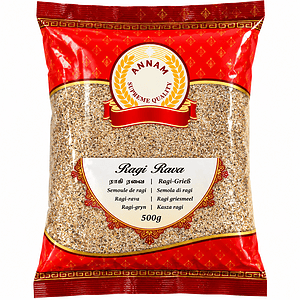 Asiatische Lebensmittel Online-Shop – Ragi Rava 500g.