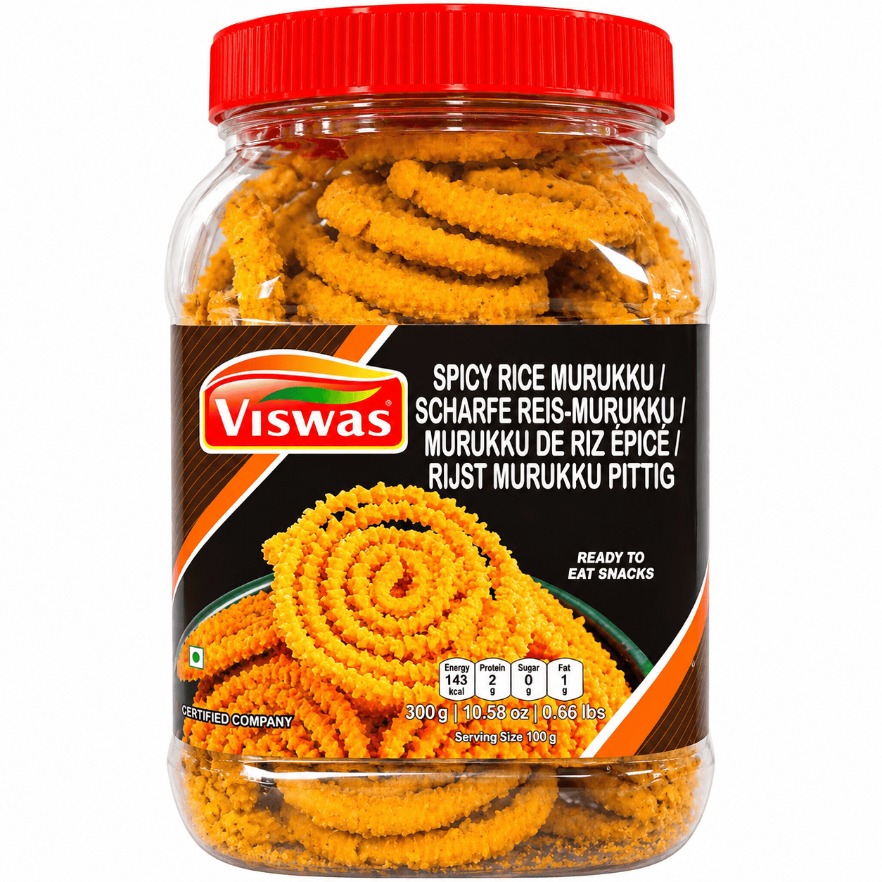 Asiatische Lebensmittel Online-Shop: scharfe Snacks Spicy Rice Murukku Viswas.