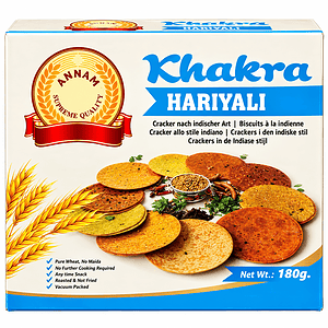 Asiatische Lebensmittel Online-Shop - Chakras Hariyali Crackers.