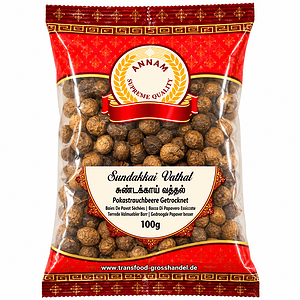 Asiatische Lebensmittel Online-Shop – Sundakkai Vathal Nüsse 100 g.