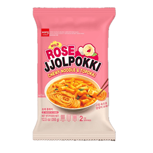 Asiatischer Lebensmittel Online-Shop mit rotem Nudelpaket.