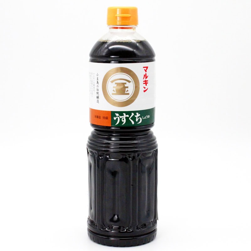 Asiatische Lebensmittel Online-Shop, Sojasauce in Flasche, japanisch.