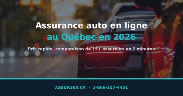 Assurance auto en ligne au Québec en 2026, comparaison rapide des devis d'assureurs.