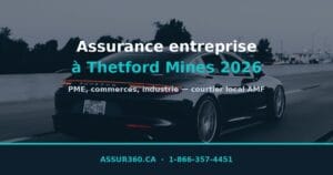 Voiture de luxe sur l'autoroute à Thetford Mines en 2026.
