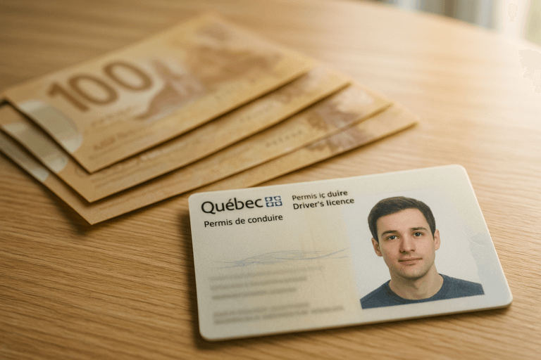 Permis de conduire avec photo d'un jeune homme.