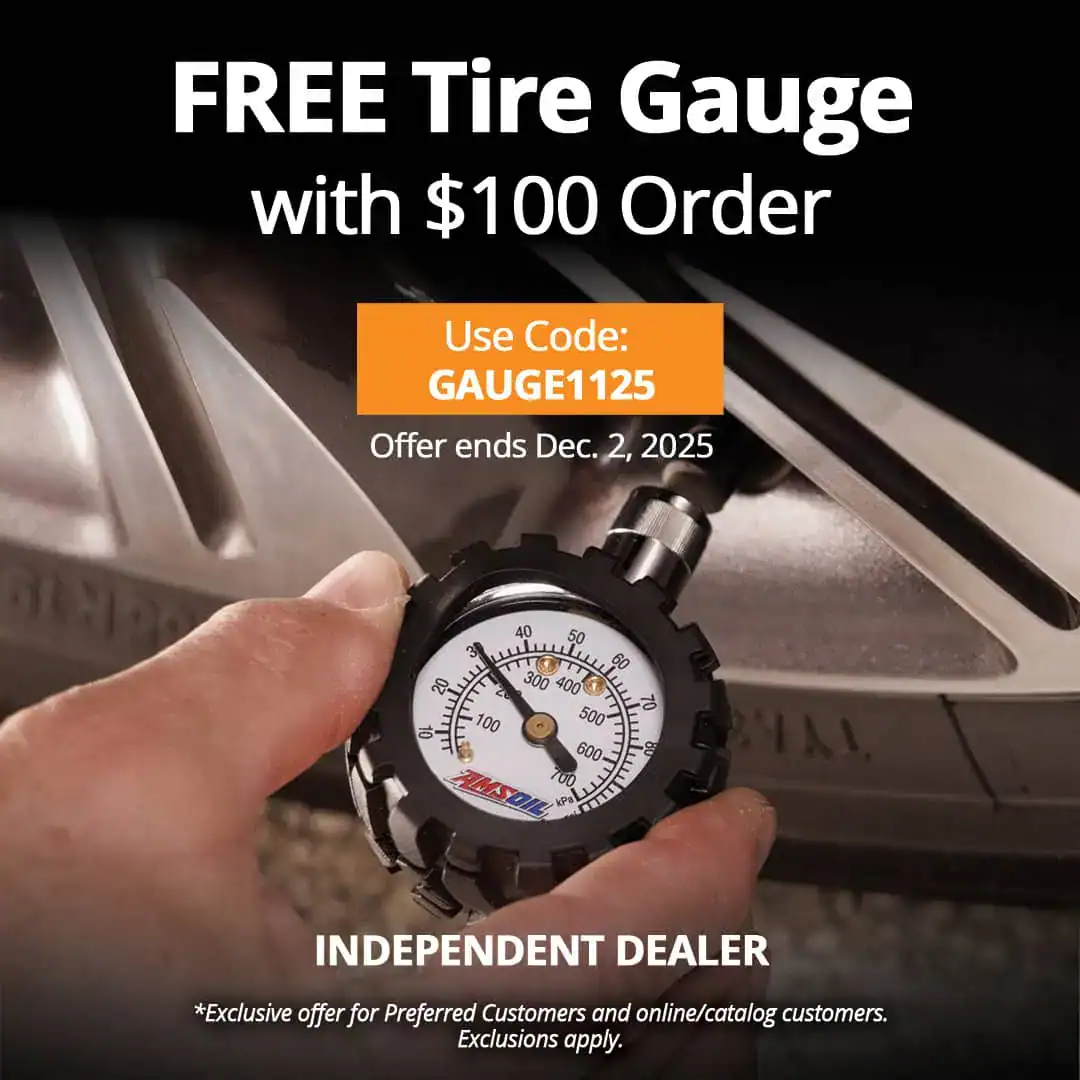 Amsoil Free Tire Gauge With Order Of $100 Or More
