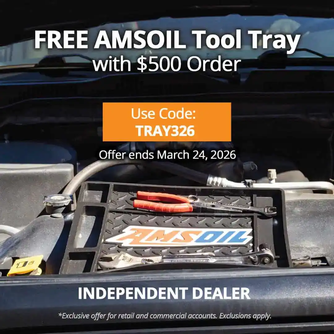 Free Amsoil Poly Vinyl Tool Tray With $500 Order