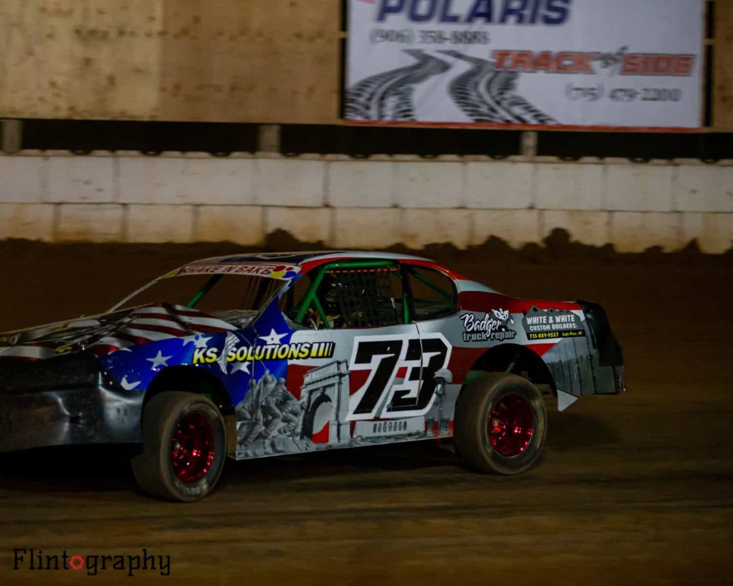 Image of RUMBLE AT THE RIVER! 10,000 TO WIN Chef Rene B-Mod Special Qualifying at Eagle River Speedway. Image Source: https://eagleriverspeedway.net/ers/wp-content/gallery/08-25-2020/3026-20200825-Eagle-RIver-Speedway-20200825-Low-Res-Flintography.jpg?t=1612759513
