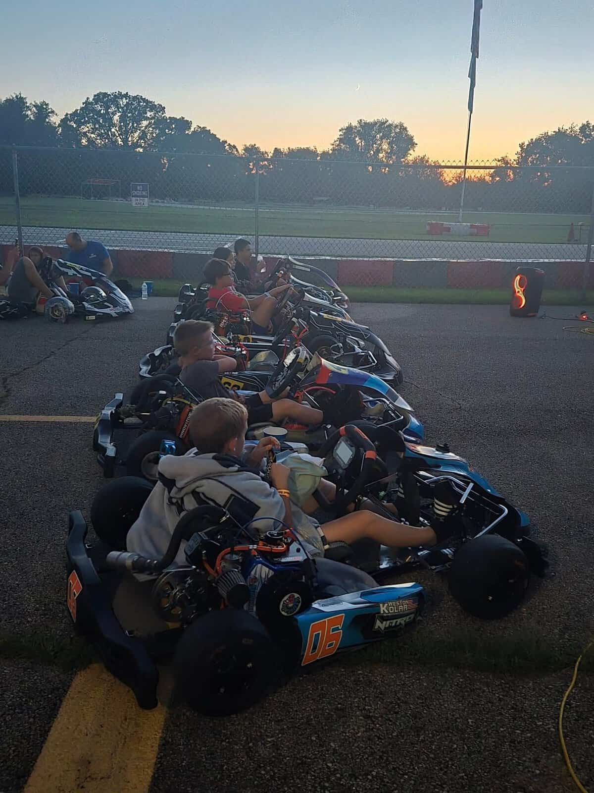 Image of Rain Make-up at Badger Kart Club. Image Source: https://scontent.flhe1-2.fna.fbcdn.net/v/t39.30808-6/524918213_1333842111875265_6729130121777545780_n.jpg?_nc_cat=110&ccb=1-7&_nc_sid=833d8c&_nc_ohc=Es_4IUUZ4k4Q7kNvwFJ7kQs&_nc_oc=Adp5nVkjbDdF4d4UwRqmsAz16IO0WElqfYXa6jOZjlEpXEJQGUB8vAuhcbCAVSzSL-w&_nc_zt=23&_nc_ht=scontent.flhe1-2.fna&_nc_gid=ZhcHopjba3WUM6Gykd6TtQ&_nc_ss=7b289&oh=00_Af4oW2YqDsBsBA10KiHM-zviVE_h4daXOpd0-QUvlvMDbw&oe=6A0A6508