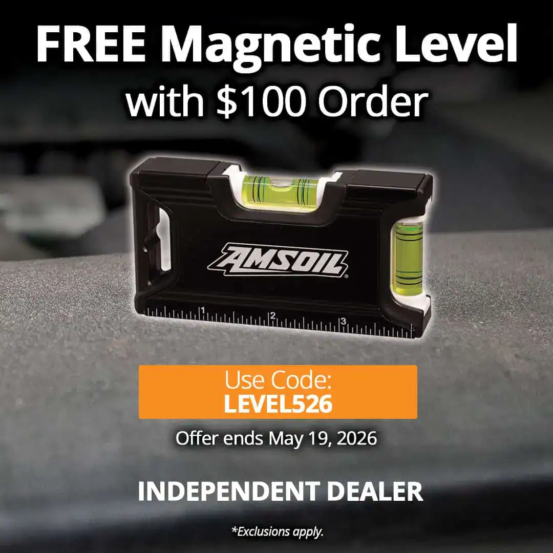 Free Amsoil Magnetic Level With Order of $100 or More