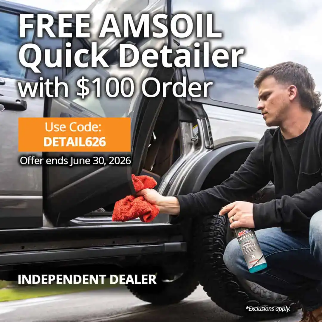 Free AMSOIL Quick Detailer with $100+ order