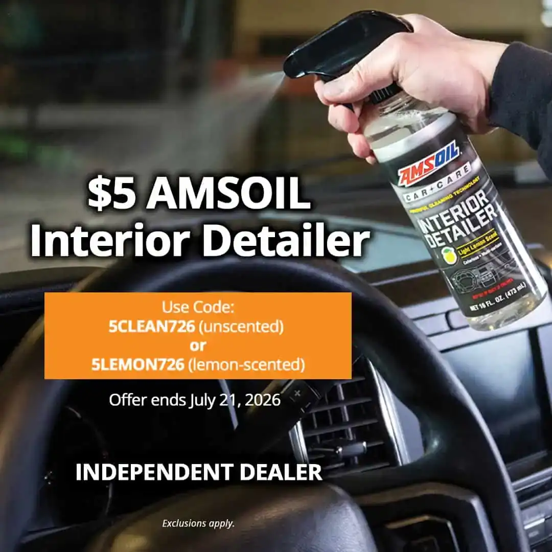 AMSOIL Interior Detailer for $5