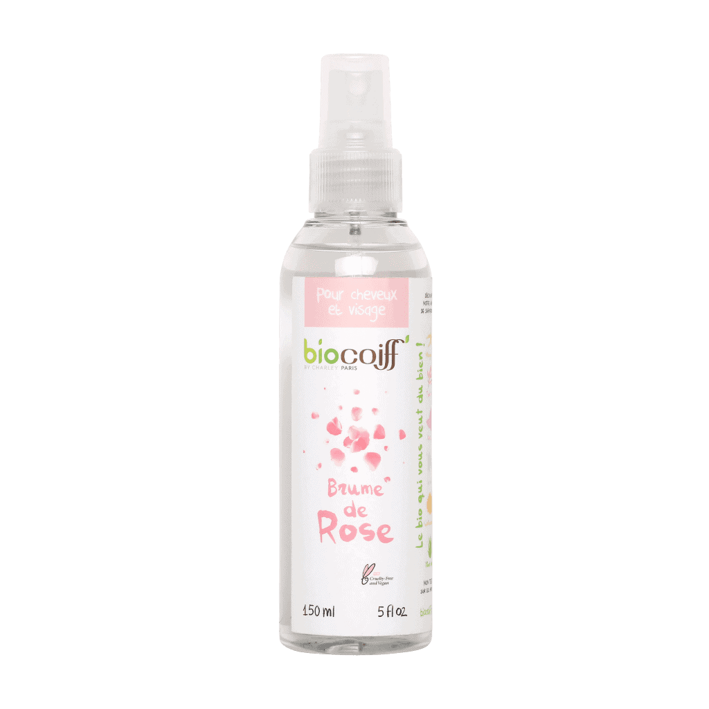 brume de rose pour cheveux bio