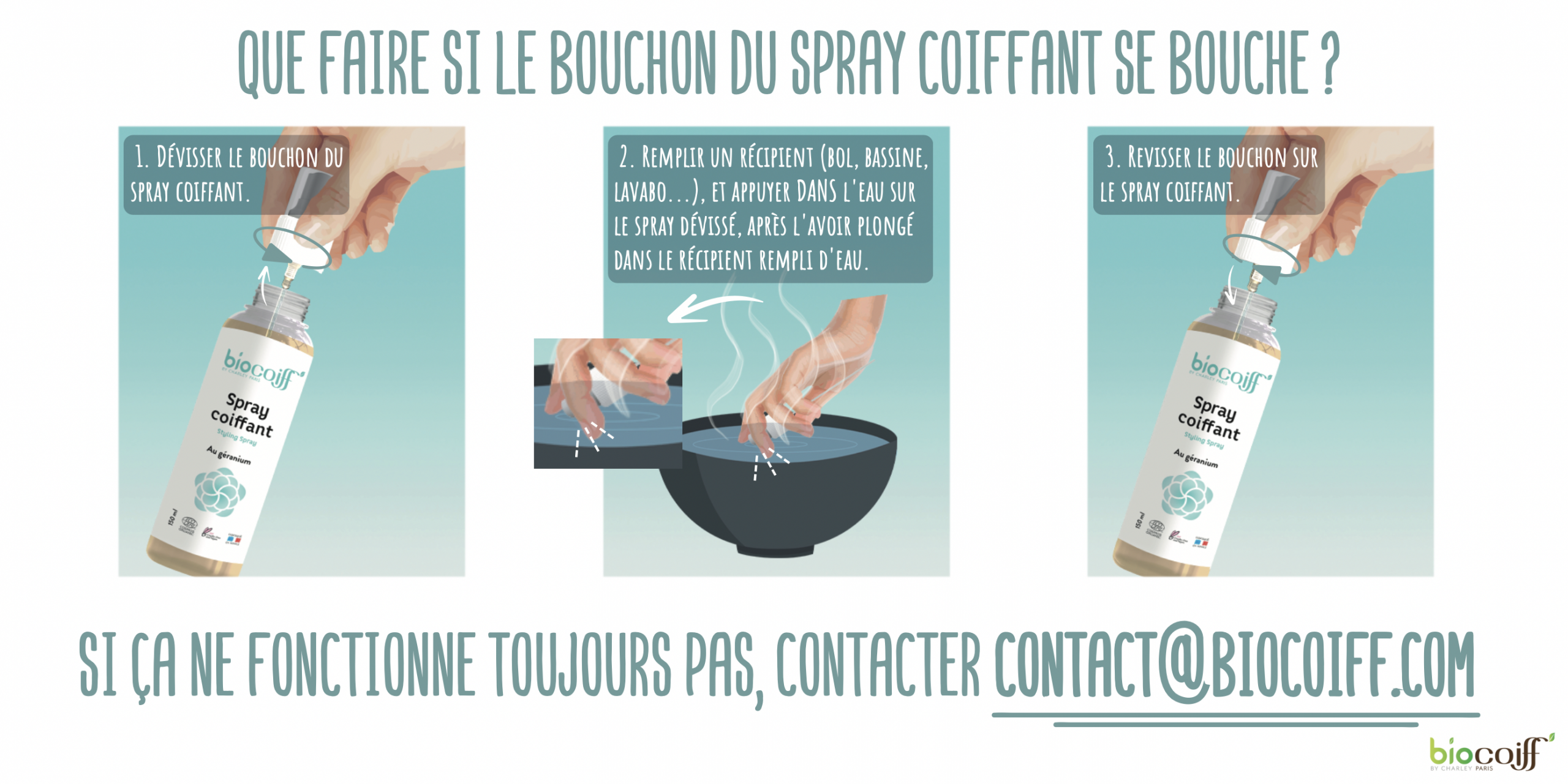 laque spray coiffant biocoiff'