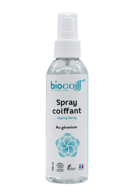 Spray coiffant certifié BIO au Géranium
