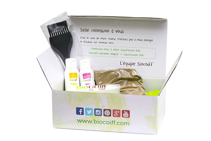 Box coloration végétale Biocoiff