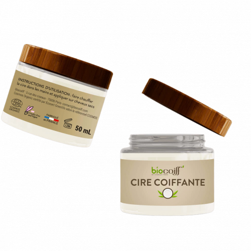 Cire coiffante certifiée BIO et vegan