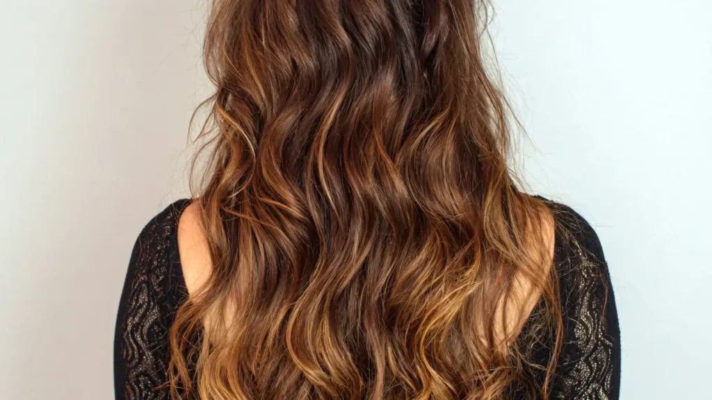 Balayage caramel par Biocoiff