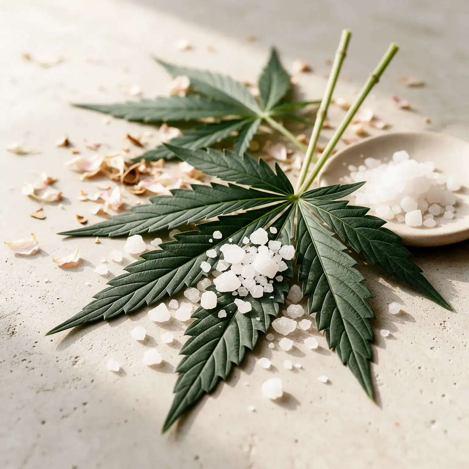 Gommage à l'huile de chanvre BIO et CBD