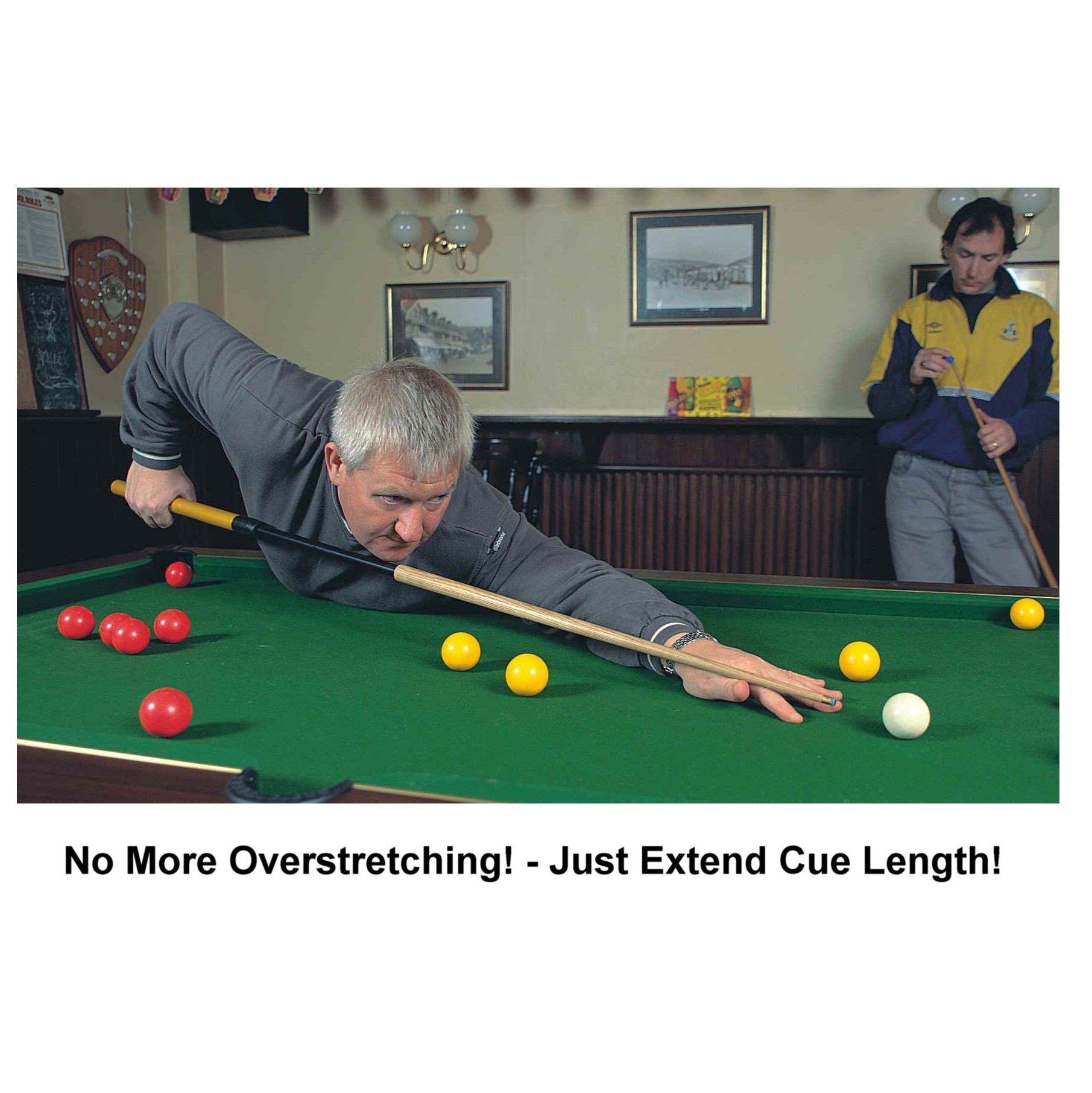 CuePlus 49 Telescopic pool cue - adjustable length - Red - Image 7