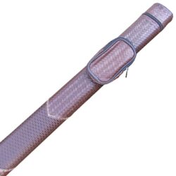Brown Weave 2 piece snooker and pool cue case
