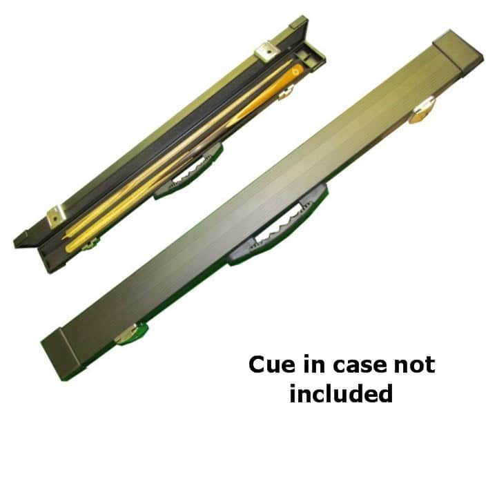 2 piece Black Aluminium cue case open shut