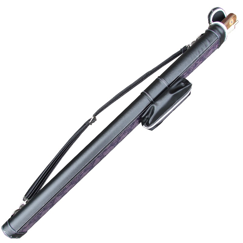 Purple Tubular cue case for 2 pc snooker or pool cue