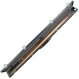 Arlington butt-jointed snooker cue and case deal.
