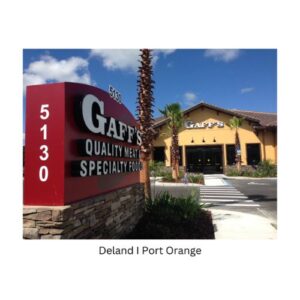 Gaff's restaurant in Port Orange, FL, offers quality menu items and specialty foods, including Capt'.