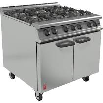 Falcon 6 Burner Dominator Plus Gas Oven Range G3101 with Castors