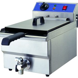 Infernus INF-161FS Countertop Electric Single Tank Fryer with Tap 16Ltr