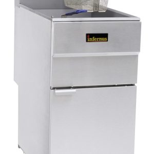 Infernus 3 INF-003NG Burner LPG Single Tank Twin Basket Gas Fryer – 23 Litres