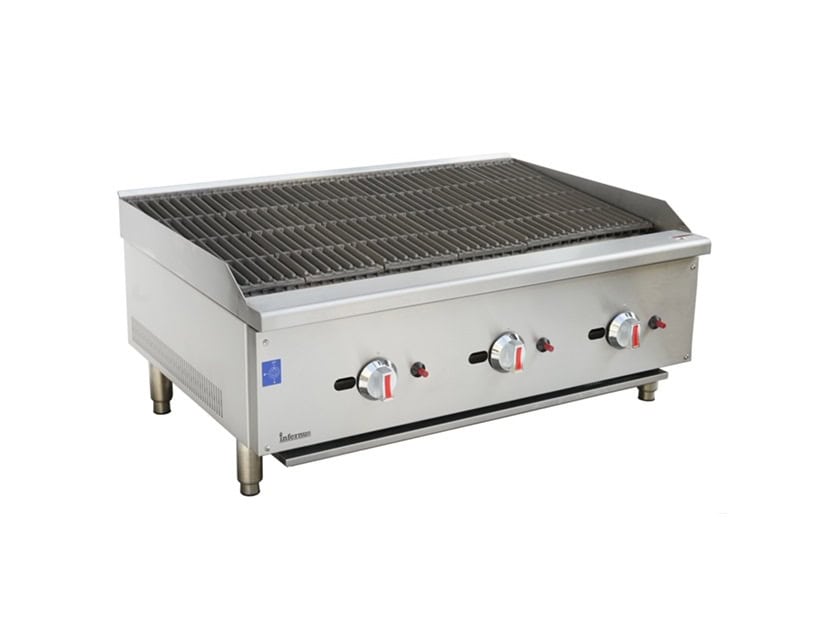 Infernus 3 Burner Gas Radiant Charbroiler/Chargrill – 90cm/36″