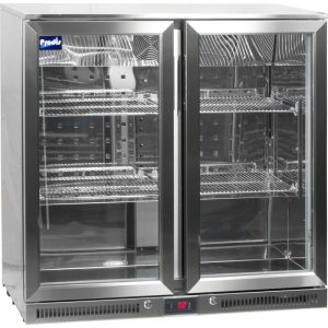 Prodis Stainless Steel 2 Door Hinged Bottle Cooler