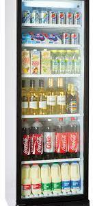 PRODIS LEFT HAND HINGED SINGLE DOOR TALL SHOP DISPLAY FRIDGE