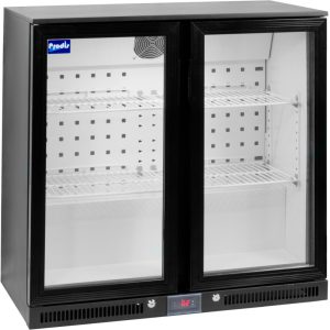 Prodis low profile, double hinged, reduced height 850mm bottle cooler