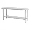 Stainless Steel Prep Table 60cm deep x 90cm wide - Image 2