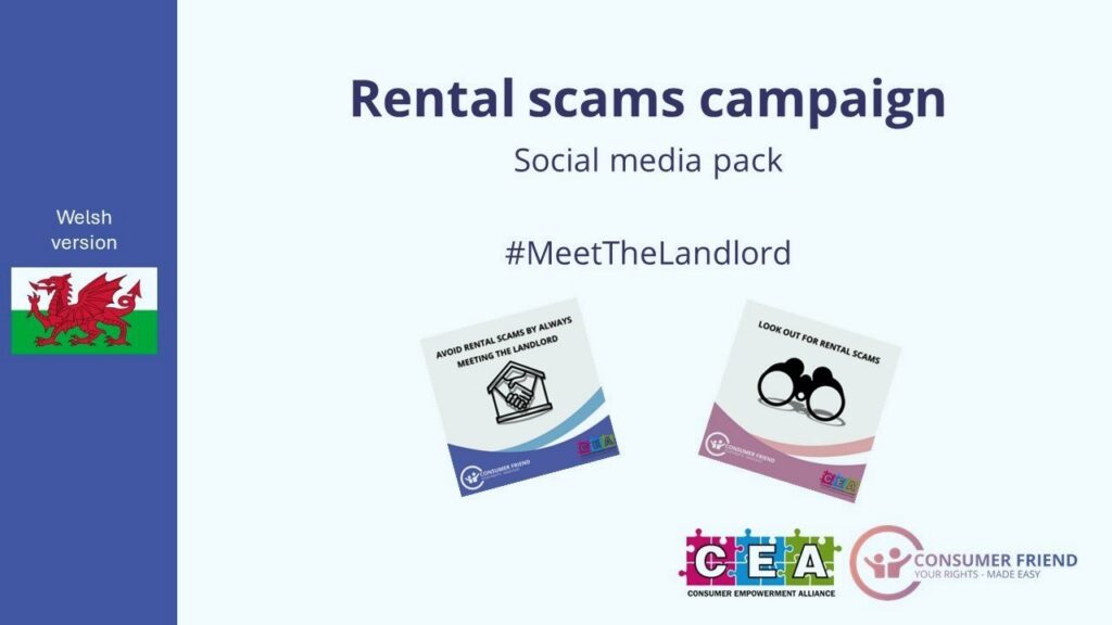Rental scams social media pack, Welsh