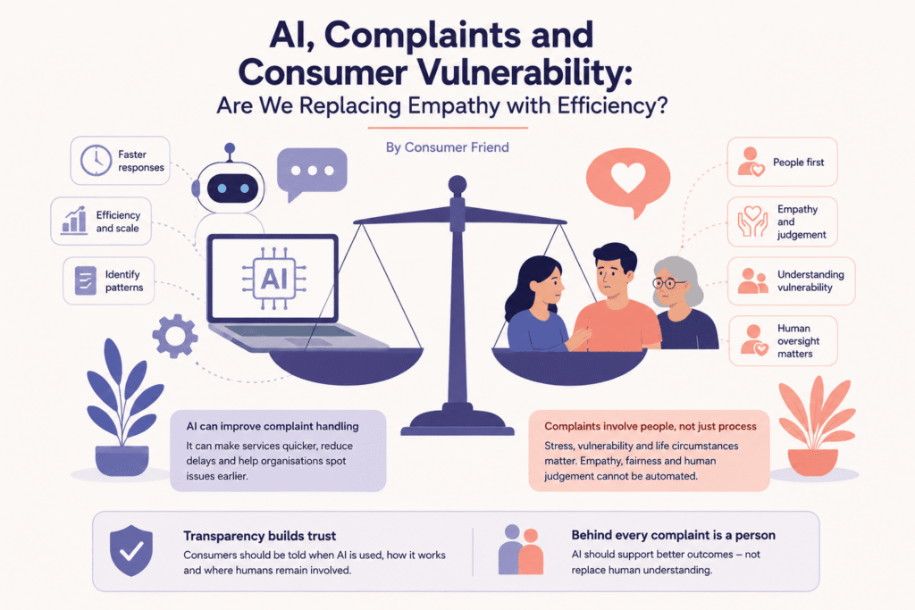 AI, Complaints and Consumer Vulnerability:
