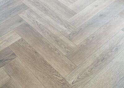 Herringbone pattern wooden floor detail