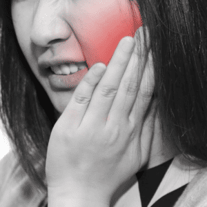 lady with toothache